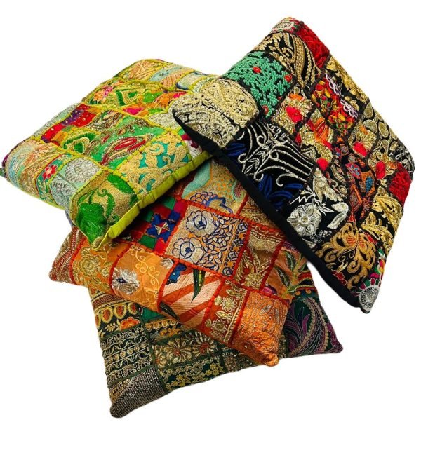Set de 4 Zafus Cuadrados (40x40cm) - Almohadones para Meditación - Imagen 3