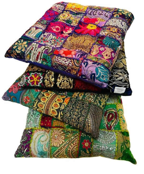 Set de 4 Zafus Cuadrados (40x40cm) - Almohadones para Meditación - Imagen 4