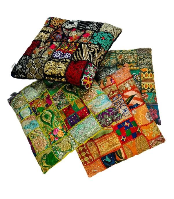 Set de 4 Zafus Cuadrados (40x40cm) - Almohadones para Meditación