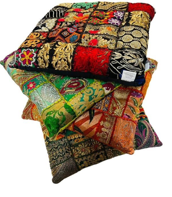 Set de 4 Zafus Cuadrados (40x40cm) - Almohadones para Meditación - Imagen 2