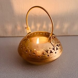 Porta Vela (Metal Pintado) Tipo “Fanal”