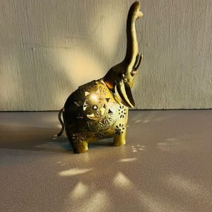 Porta Vela (Metal Pintado) Tipo “Elefante”