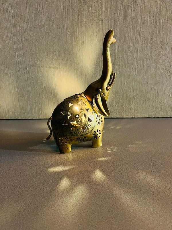 Porta Vela (Metal Pintado) Tipo “Elefante”
