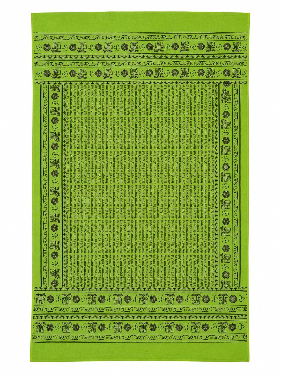 Manta Yoga 100x180cm Estampado con Mantras, OM y Posturas Yoga - Imagen 3