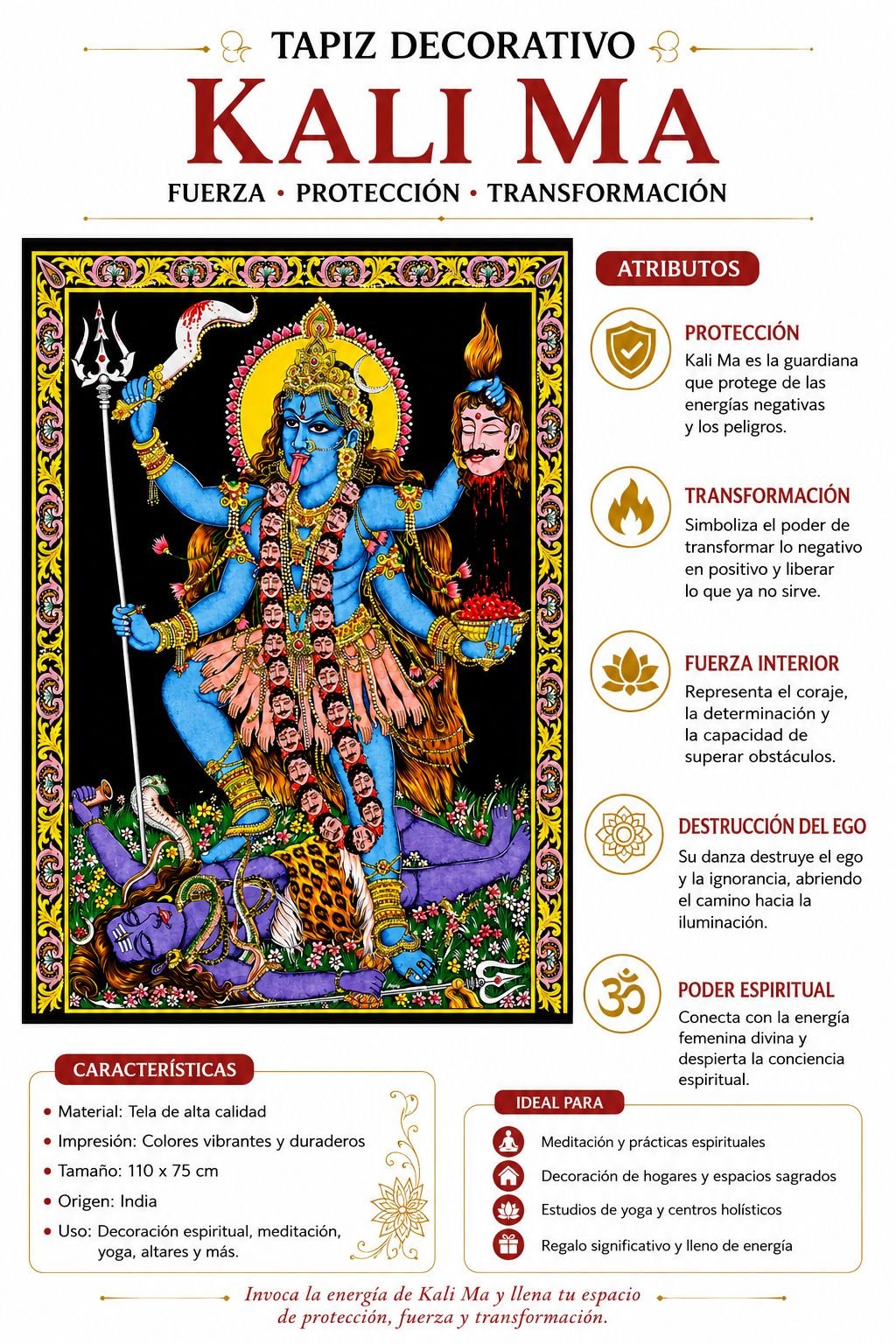 Tapiz Maa KALI - Imagen 4