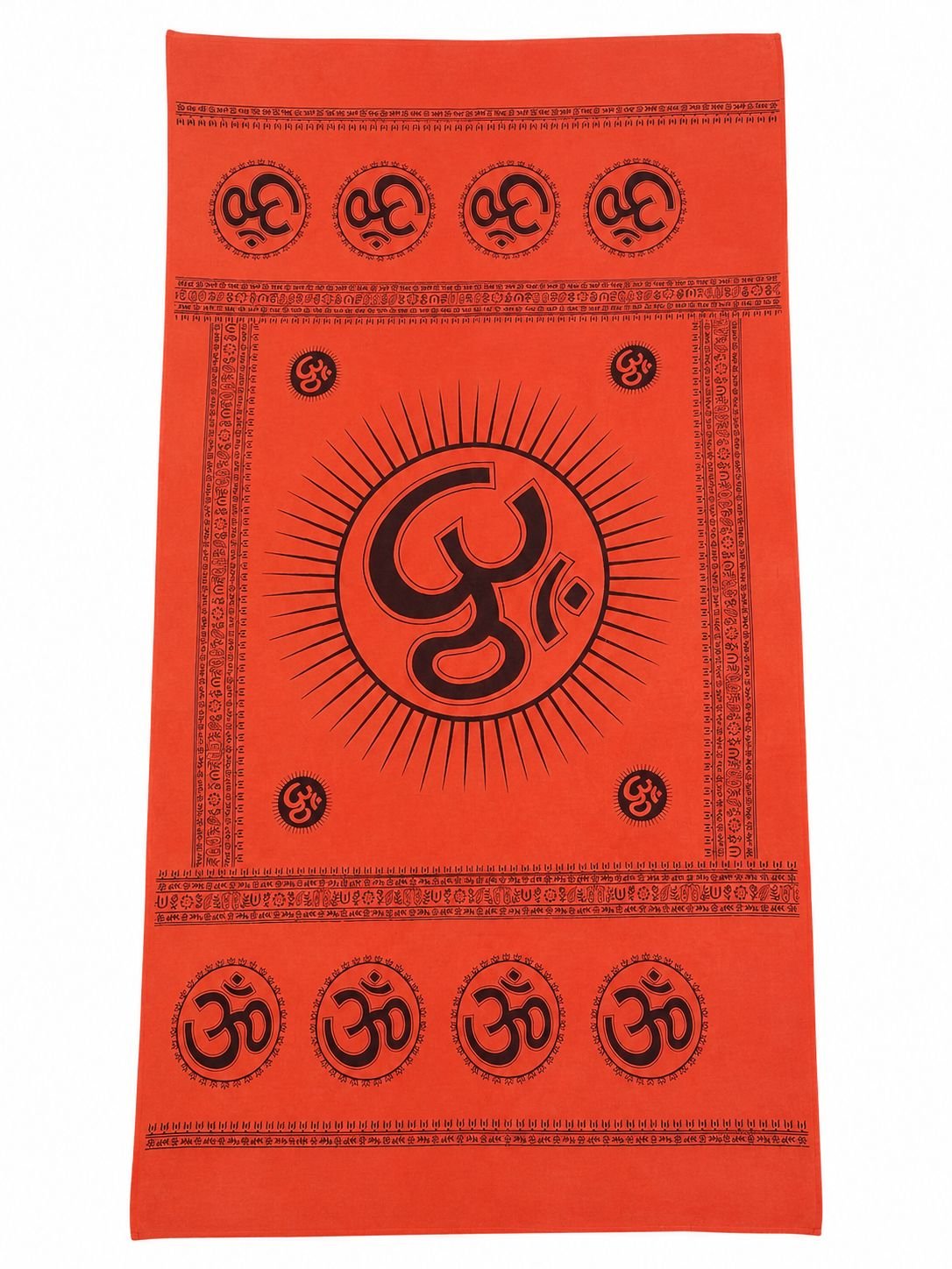 Manta Yoga 100x180cm Estampado con Mantras, OM y Posturas Yoga - Imagen 4