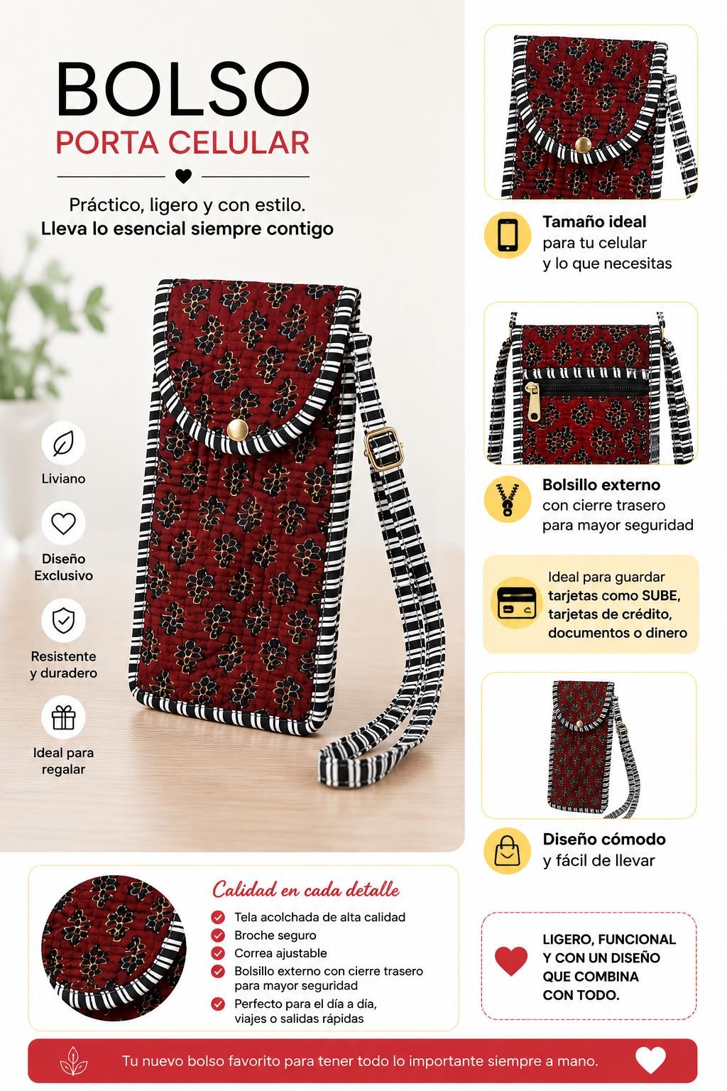 Bolso Porta Celular - Imagen 3