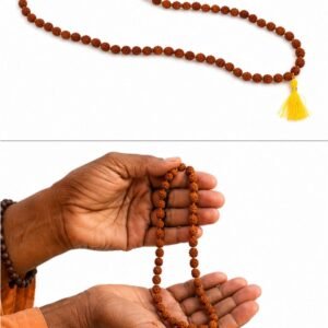 Japamala, Rudraksha, 108 Cuentas, Elemento Espiritual y Sagrado, de gran significado en la tradición india, Usado para Meditación
